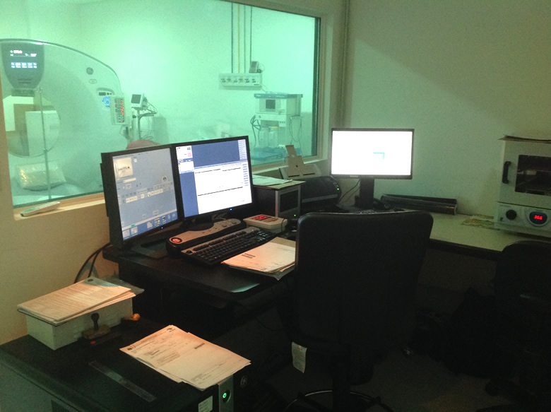 Sala de Tomografia do HGA - Hospital Guilherme Álvaro, em Santos, obra da GS Construção Civil & Hospitalar