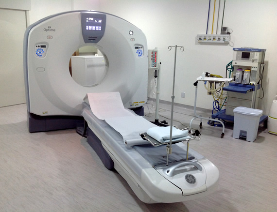 Sala de Tomografia do HGA - Hospital Guilherme Álvaro, em Santos, obra da GS Construção Civil & Hospitalar