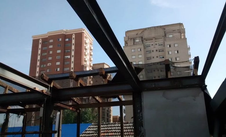 Laje Steel Deck HMBPSA - Hospital Maternidade Beneficência Portuguesa de Santo André, obra da GS Construção