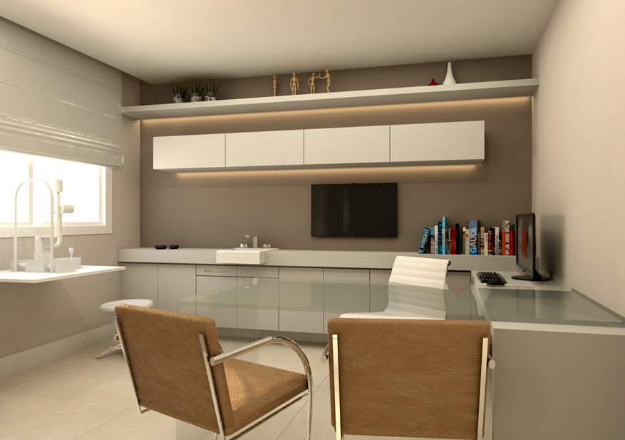 Projeto de reforma do Consultório de Oftalmologia em SP, executado pela GS Construção